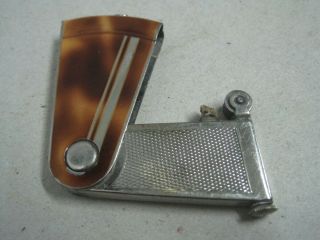 Vintage Imco 3400 Klips Folding Pocket Petrol Lighter Made In Austria
