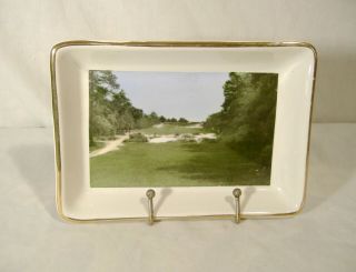 Vintage Pine Valley Golf Club Jersey Dish 2nd Hole Hand Colored Photo Print