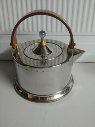 Vintage Bodum C Jorgensen Tea Kettle Stainless Steel Teapot Inox Italy