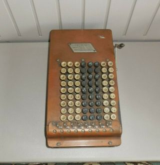 Unusual Antique 1904 Felt & Tarrant Comptometer Adding Machine Calculator Bronze