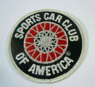 Vintage Scca Sports Car Club Of Amer Embroidered Sew - On Patch 3 " Road Racing
