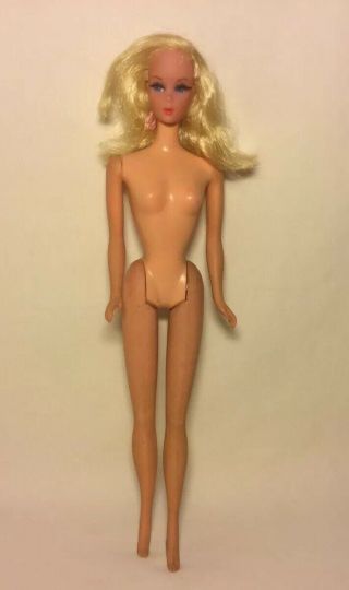 Vintage 60s Or 70s Talking Barbie Doll Blonde Hair Flawed - Does Not Work