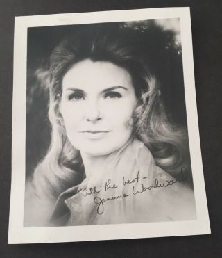 Actress Joanne Woodward Newman Vintage Signed Photo 4 15/16 " X 4 1/16 "