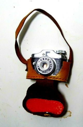 Emson Spy Vintage Sub Miniature Camera W/ Leather Case