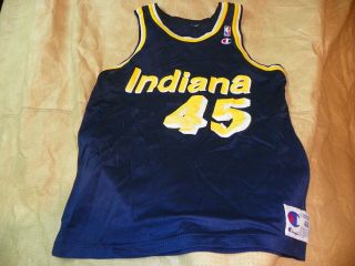 Vintage 1990s Champion Nba Indiana Pacers Rik Smits Basketball Jersey Size 44