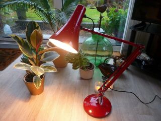 Vintage Anglepoise 90 Desk Lamp Bright Red