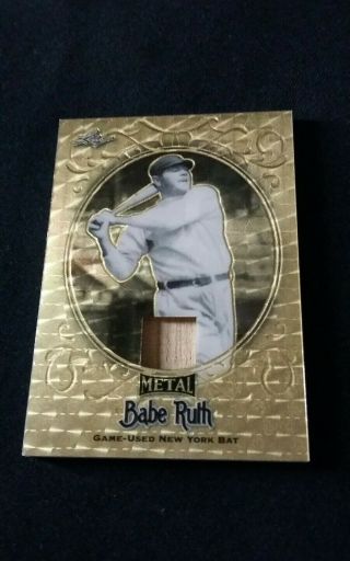 2019 Leaf Metal Babe Ruth Game Bat Relic Gold 1/1