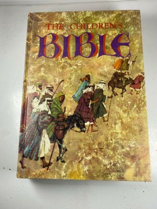 Vintage The Childrens Bible By Golden Press 1965 Hardcover Illustrated