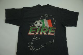 Rare Vintage TRENCH Ireland 1994 World Cup Eire T Shirt 90s USA Soccer Tourney M 2