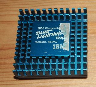 Uncommon Ibm Blue Lightning Ibm26bl - 486dx2 50mhz 486 Cpu With Heatsink