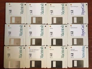 Apple Macintosh Computer 1991 Version 7.  0 Backup Disk 12 Floppy Set 690 - 1291 A