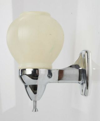 Wall Mounted Vintage Art Deco Liquid Soap Dispenser Chrome W/plastic Reservoir