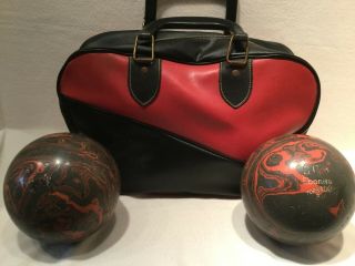 Ebonite Tornado 3v Duck Pin Bowling Balls With Bag - 5”