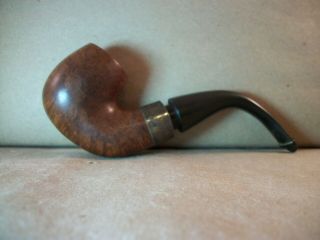 Vintage Peterson ' s Sterling Silver Band Mark Twain Pipe 2