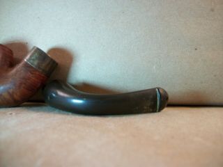Vintage Peterson ' s Sterling Silver Band Mark Twain Pipe 3