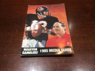 1985 Houston Gamblers Media Guide