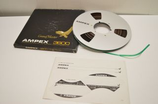 Vintage Ampex Grand Master 3600 Tape Nab Hub Metal Aluminum Take Up Reel 1/4 "