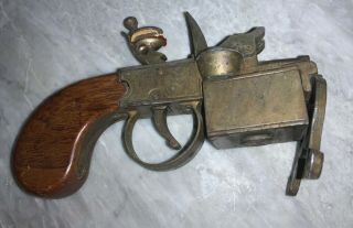 Rare Alfred Dunhill Lighter Briquet “tinder Pistol” Made In Usa