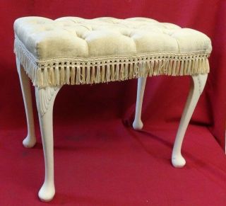 Vintage Sherborne Deep Button Seat Dressing Table Stool