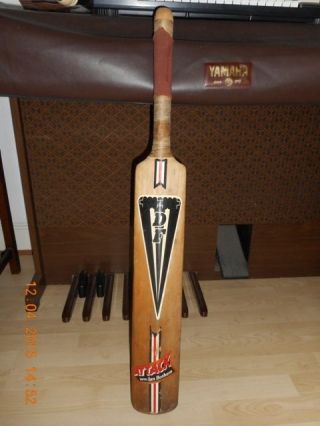 Vintage Df Ian Botham Cricket Bat English Willow,  Protective Sleeve