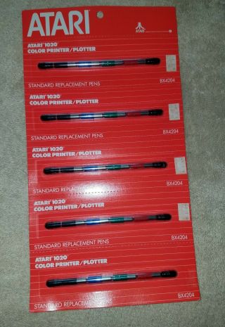 Nip Atari 1020 Color Printer Plotter Standard Replacement Pens Bx4204