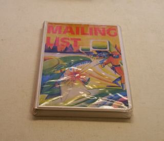 Very Rare Mailing List By Elcomp For Atari 400/800 -
