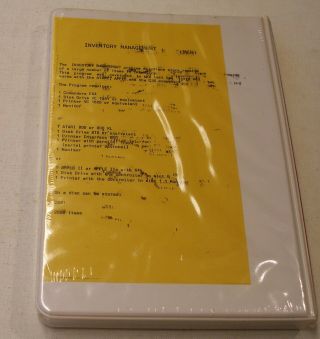 VERY RARE Business Pack - Inventory by Hofacker for Atari 400/800 - 2