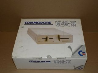 Commodore 1541 - Ii Floppy Disk Drive With Power Supply Cables And Box
