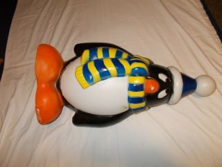 Vintage Blow Mold Penguin Chilly Willy & General Foam Plastics