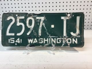 1954 Washington State License Plate