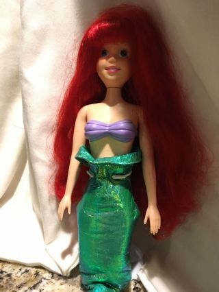 Vintage Disney ' s Little Mermaid 1993 Talking Ariel Doll 18 inch w/Original Box 3