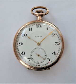 1900 Silver & Gold Cased Buren 15 Jewelled Swiss Lever Pocket Watch