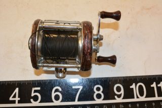 Old Early South Bend 1250 Bait Casting Reel Lure Rod Swirl Rims