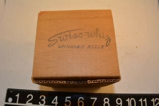 Old Early Swiss Whiz Spinning Bait Casting Reel In The Box Lure Rod Z