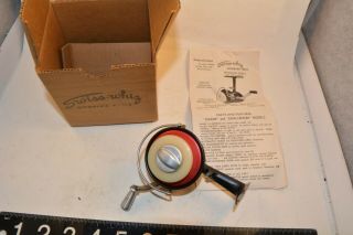 old early swiss whiz spinning bait casting reel in the box lure rod Z 3