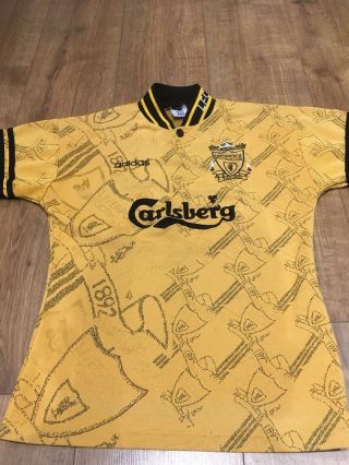 Liverpool Football Shirt Away 1994 Rare Vintage Vgc