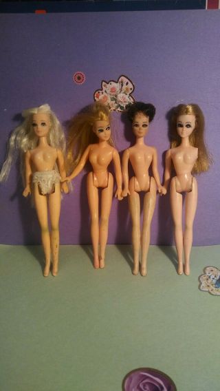 Vintage Topper Dawn/pippa Dolls " Look.  These Girls Need Serious Help " 