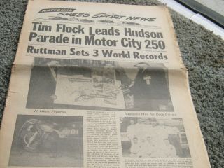 National Speed Sport News.  July 2,  1952.  Tim Flock,  Troy Ruttman