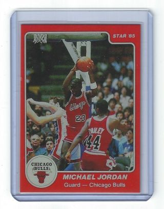 Michael Jordan; 1984 - 85 Star Rookie Basketball Card 101; Mint;
