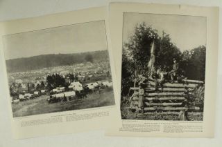 Vintage Paper 1910 Civil War Us Signal Corps Antietam & Camp Cumberland Landing