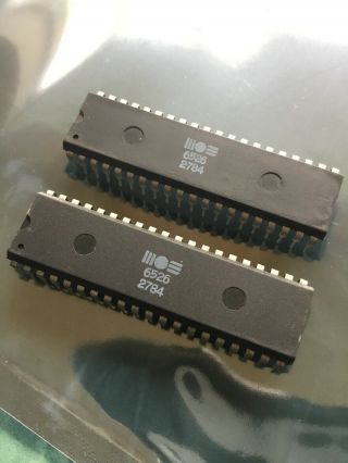 Mated Pair Mos 6526 / Cia For C64/128/sx64 / Pulled / Commodore Cbm Csg