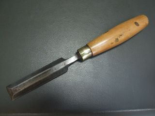 Bevel Edged Chisel 1 " Vintage Old Tool Boxwood Handle By W Marples & Sons