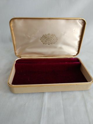 Vintage Farrington Jewelery Box Red Velvet