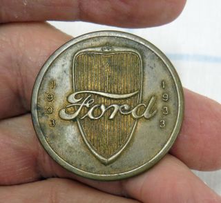 Vintage Ford 1903 - 1933 V8 30 Years Of Progress Coin Token