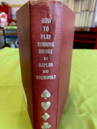 Vintage How To Play Winning Bridge By Kaplan & Sheinwold This Is A Book