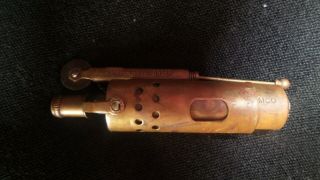 Vintage Antique Imco Fohn Trench Brass Slide Lighter Patent 89538 1918/22