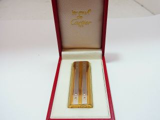 Cartier Paris Gas Lighter Santos Two - Tone Gold & Silver (3