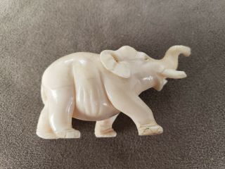 Small Vintage Old Antique Hand Carved Japanese /chinese Elephant