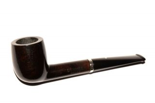 1992 Dunhill Dress 1103 Small Billiard Briar Pipe With Sterling Band Defect