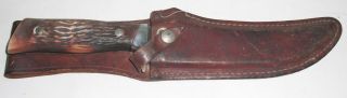 Vintage Camillus 1014 Fixed Blade Hunting Knife W/orig.  Sheath